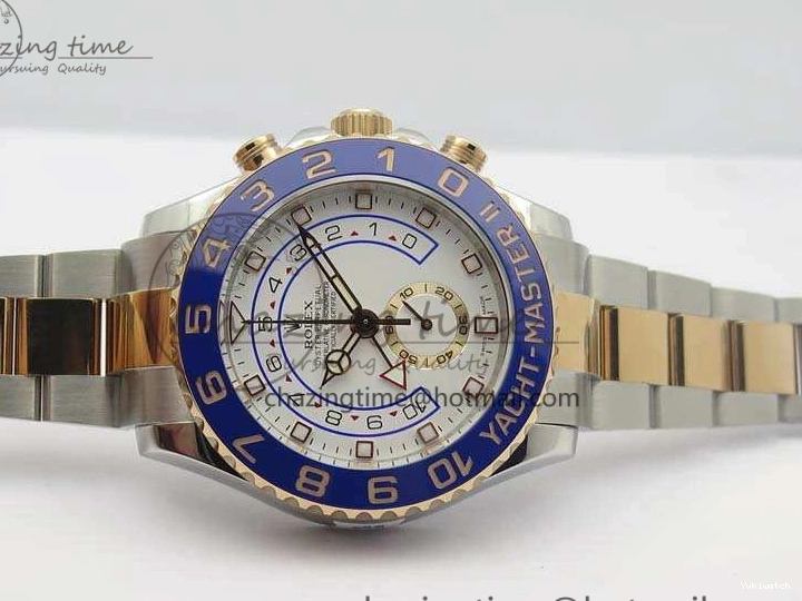 RG Blue Ceramic 116681 Version On RG JF SS Edition Dial SS Best New II Bracelet A7750 YachtMaster 1:1 0112